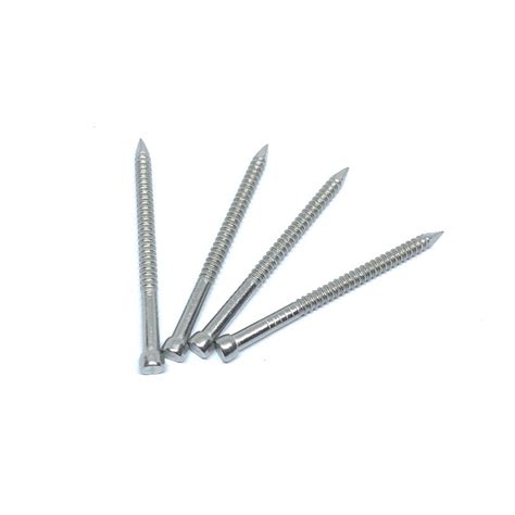 X Mm Annular Ring Shank Stainless Steel Lost Head Nails For Timbers