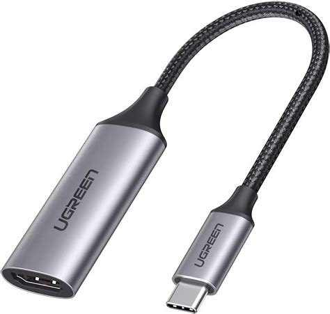 Ugreen Cable Adaptador Usb C A Hdmi 4k 60hz Convertidor Thunderbolt 3 De Aluminio Tipo C Macho