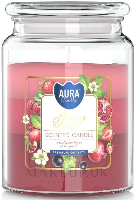 Bispol Aura Scented Candle Juicy Fruit Scented Three Layer Candle In