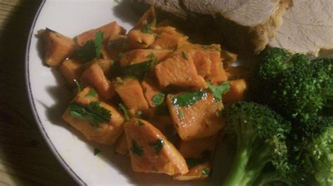 Core Spicy Sweet Potatoes With Tangy Lime And Cilantro Recipe