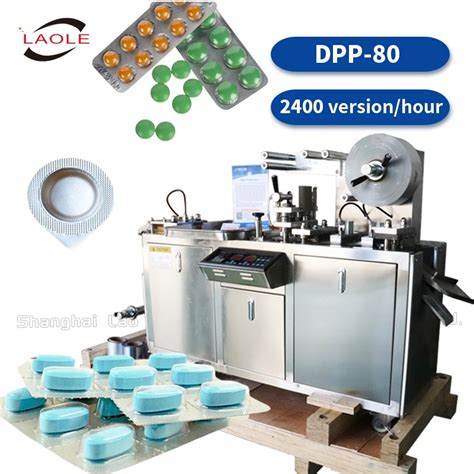 Dpp80 Automatic Flat Aluminum Plastic Freeze Dried Capsule Sealing Flat