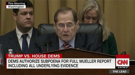 House Dems Approve Subpoena For Full Mueller Report Cnn Video