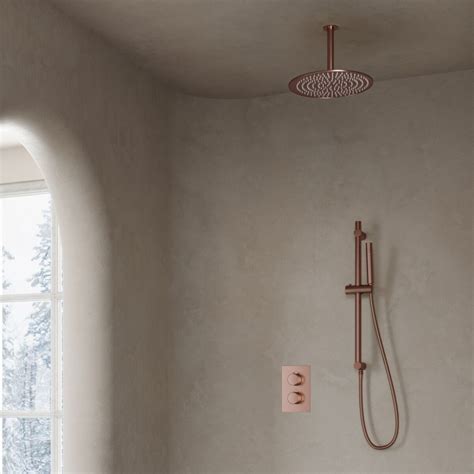 Douche Effet Pluie Encastrable Banio Copper Avec T Te De Douche De