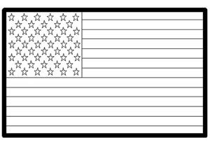 USA American Flag Coloring Page — KinderArt