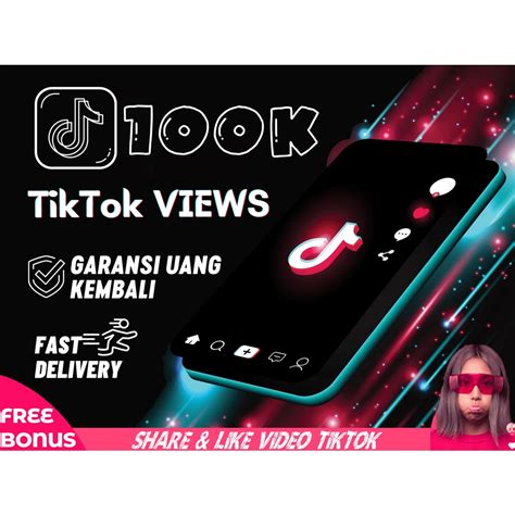 Jual Murah View Tiktok Real Proses Cepat Gratis Bonus Like Share