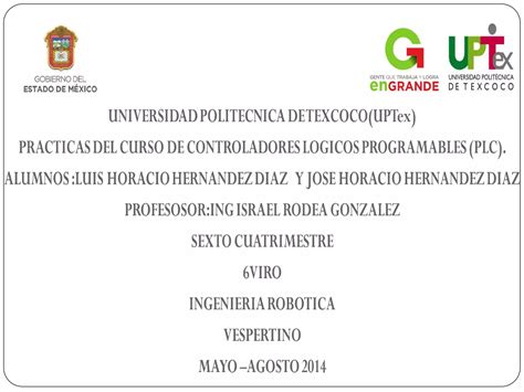 Uptex Controladores Logicos Programables Plc Universidad