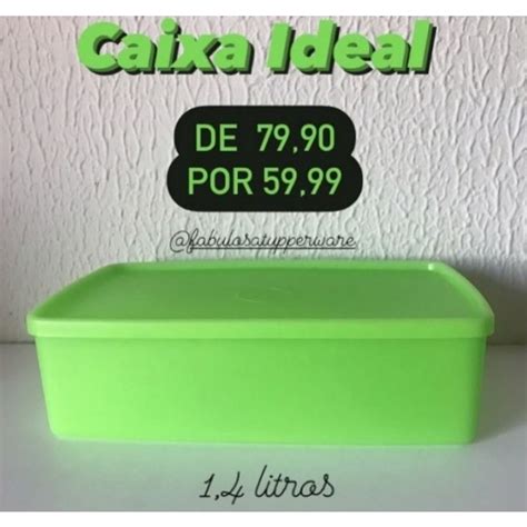 Caixa Ideal Litros Tupperware Shopee Brasil