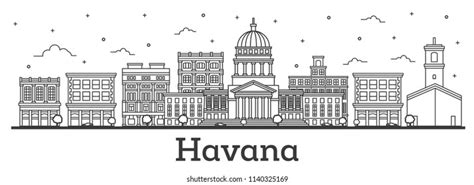 Outline Helsinki Finland City Skyline Historic Stock Vector Royalty