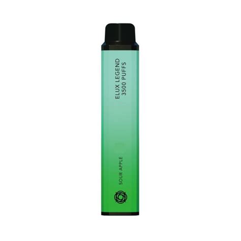 Elux Legend 3500 Disposable Vape Sour Apple Vape Bar Outlet