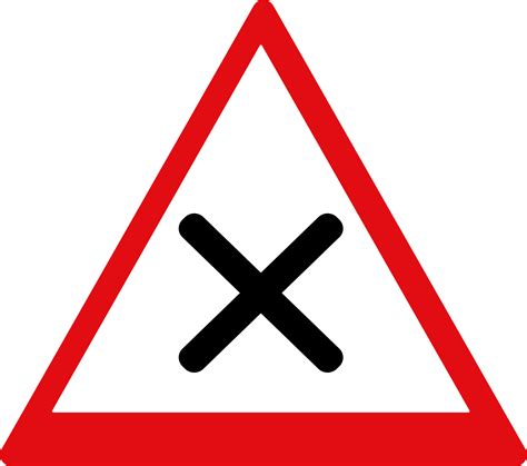 Design Of Traffic Signs And Warnings Red And White Coloured Icon Illustration 9268787 Png