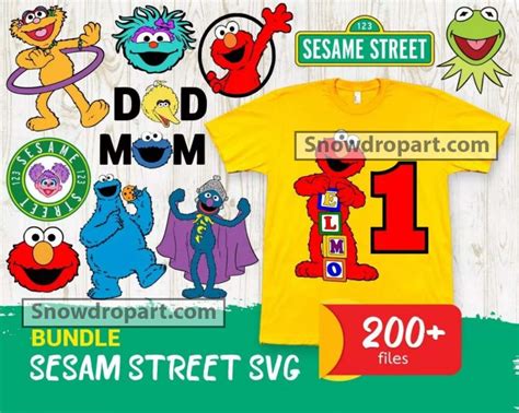 200 Sesame Street Svg Bundle Sesame Street Svg The Muppets Svg