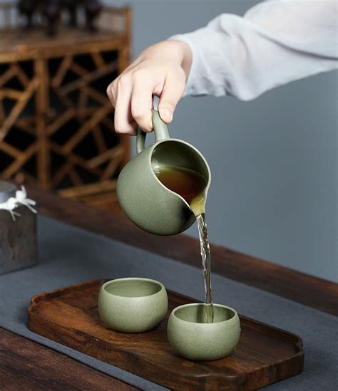 Yixing Tea Set In Gift Box Dou Qing Clay Teapot Teasenz