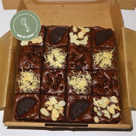 Jual Fudge Fudgy Brownie Chocolate 20x20 Cake Kue Hampers Shopee