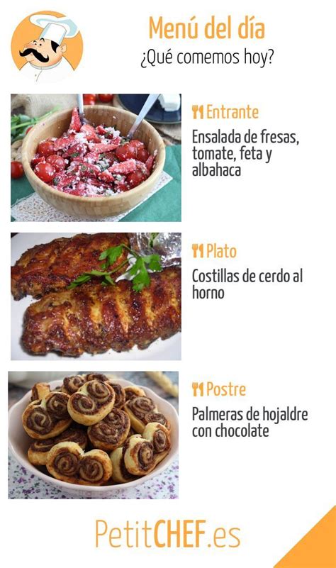 Men Del D A Mi Rcoles Junio Alimentos Saludables Recetas