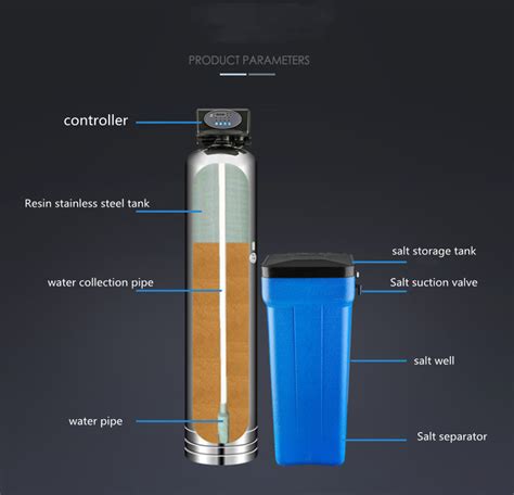 Stainless Steel Regeneration Ion Exchange Resin Removing Water Filter