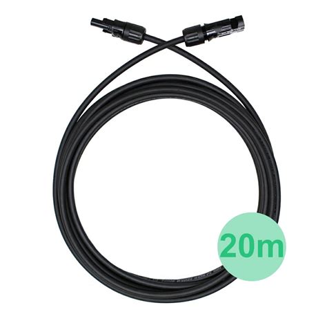 Solar Kabel 6mm Zwart 20 Meter Met MC4 Stekkers Wallbox Discounter