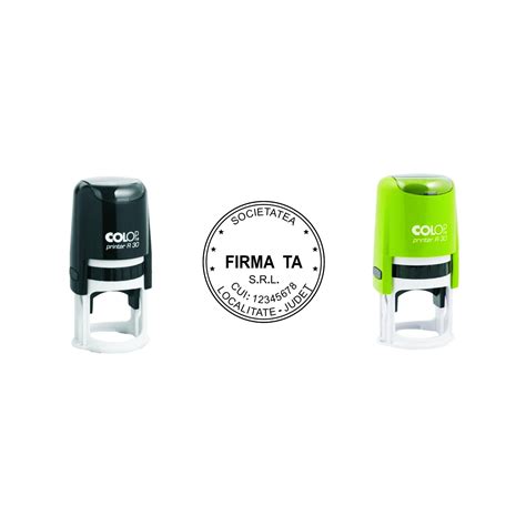 Stampila Rotunda Pentru Firma Colop Printer R30 Plastic 30 Mm EMAG Ro