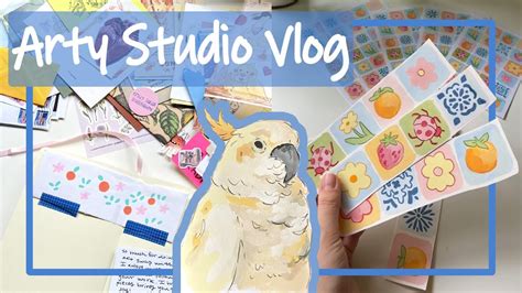 Art Making Studio Vlog Setting Up A New Sketchbook Sketchbook