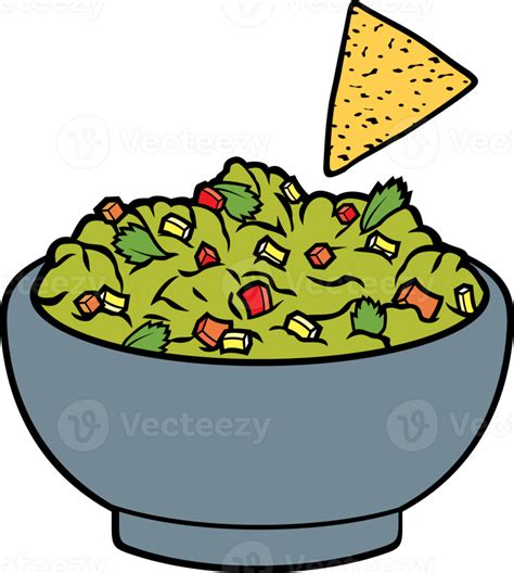 Ilustra O Png De Nachos Mexicanos E Guacamole Png