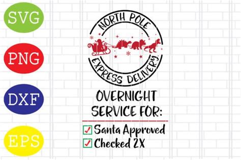 North Pole Express Delivery Svg Dxf Png Graphic By DigitalSvgFiles