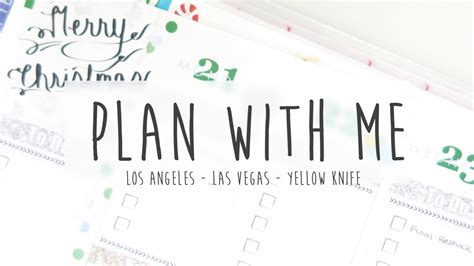 Plan With Me Erin Condren Life Planner December 2015 Youtube