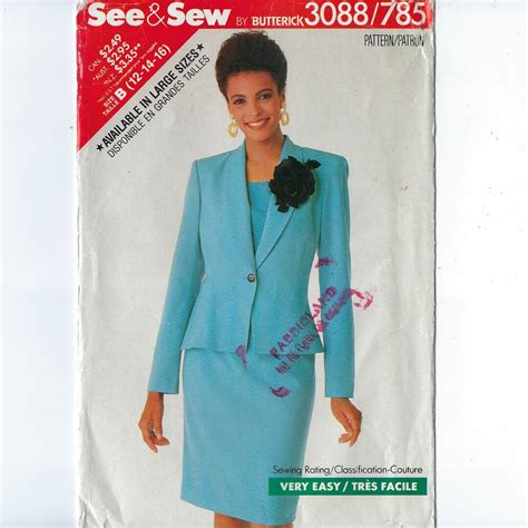 See Sew By Butterick Pattern Very Easy Misses Etsy