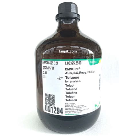 Toluene For Analysis Emsure Acs Iso Reag Ph Eur L Btl Merck