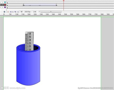 尺子和笔筒的动画5秒动画素材flash动画多媒体图库昵图网