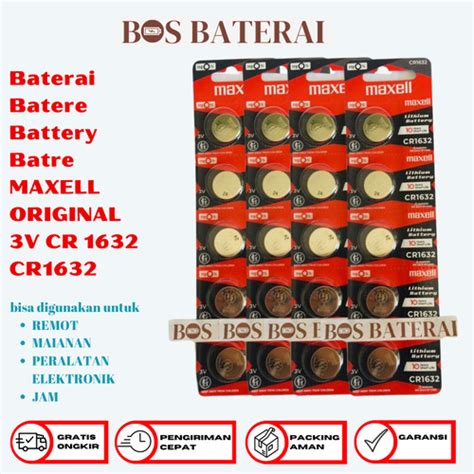 Jual Baterai Batere Battery Batre Maxell Original V Cr Cr