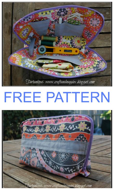 Zipper Sewing Case Free Sewing Pattern Sew Modern Bags