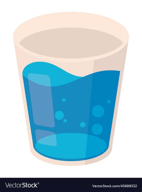 Water Glass Icon Royalty Free Vector Image Vectorstock