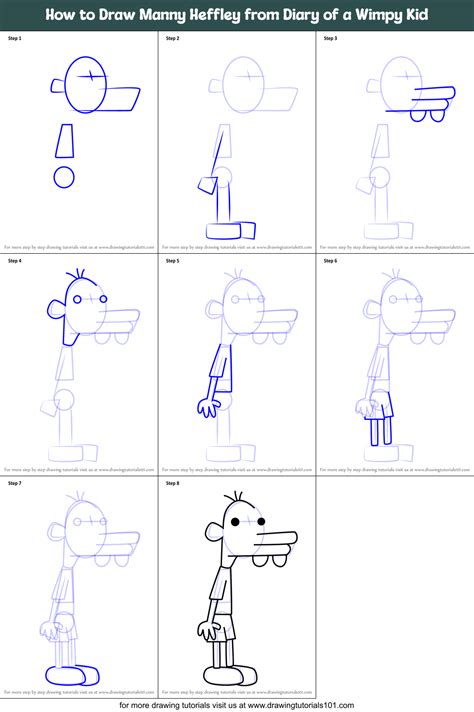 How To Draw Manny Heffley From Diary Of A Wimpy Kid Diary Of A Wimpy