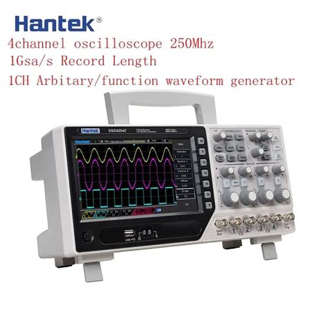 Hantek Official DSO4254C Digital Oscilloscope 4 Channels LCD PC