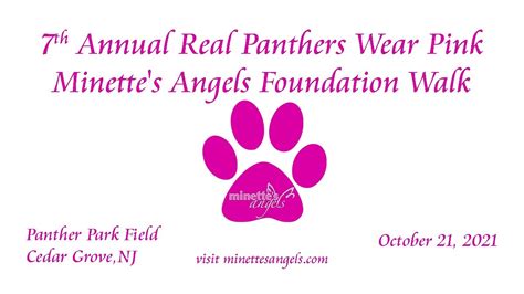 7th Annual Real Panthers Wear Pink Minettes Angels Foundation Walk Youtube