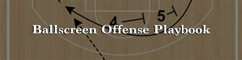 Ballscreen Offense Playbook – The Basketball Playbook