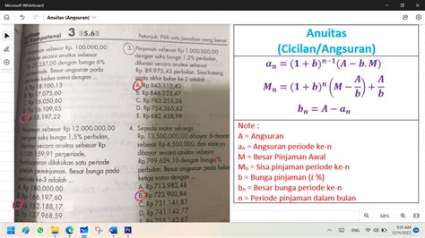 Nilai Anuitas Cicilan Angsuran Rumus Soal And Pembahasan Youtube