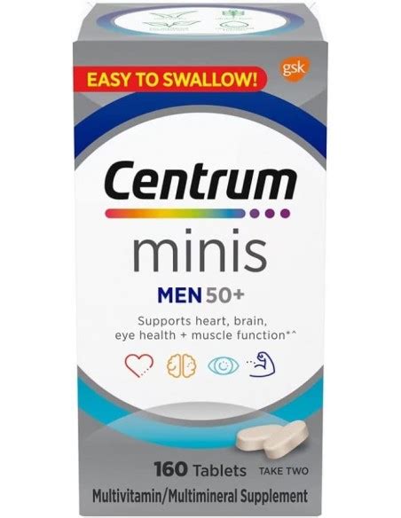 Centrum Minis Silver Multivitam Nico Para Hombres Plus Suplemento