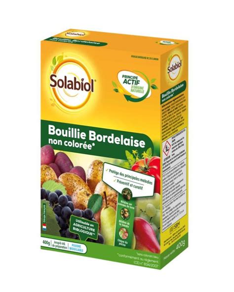 Bouillie Bordelaise Solabiol Pour Arbres Fruitiers Et L Gumes G