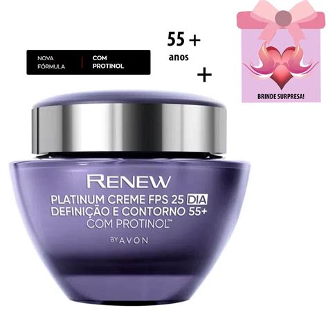 Renew Platinum Dia Creme Facial Anti Idade Avon Submarino