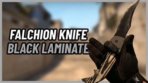 Falchion Knife Black Laminate CSGO Knife Showcase YouTube