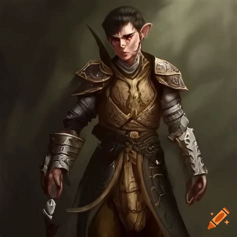 A Male Wood Elf Inspired By Dungeons And Dragons 5th Edition Who Is A