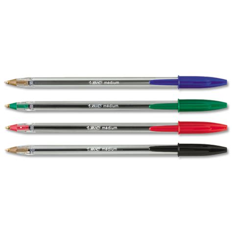 Bic Cristal Medium Black Ballpoint Pen Pack Of 50