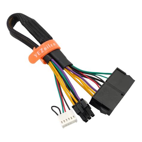 Yezriler Pin To Pin Atx Power Adapter Sleeved Cable For Hp Z