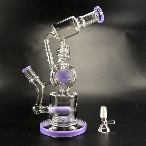 Wholesale Recycler Glass Bong Hookah Oil Rig With 13 Water Pipe