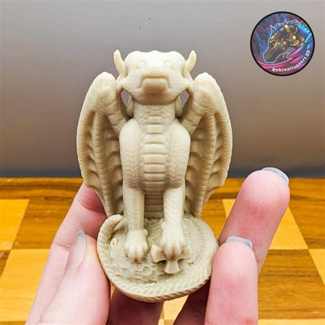 3D Printable Dragon Chess Set Pieces By Kirsten M