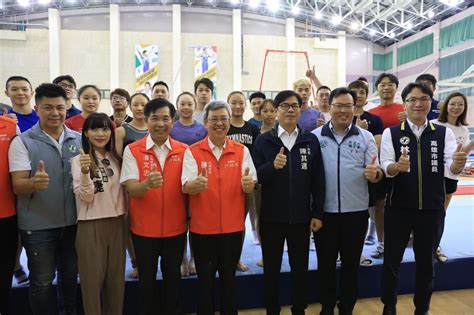 陳其邁陪同行政院長視察國訓中心 盼台灣選手旗開得勝 勇奪金牌