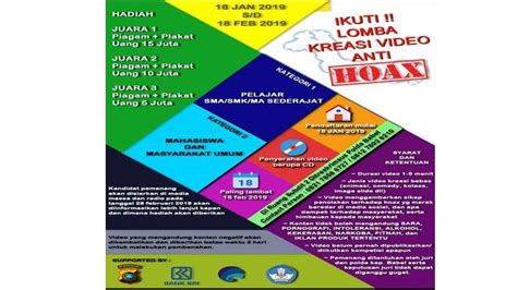 Lomba Video Kreatif Anti Hoax Polda Babel Total Hadiah Capai Rp 60