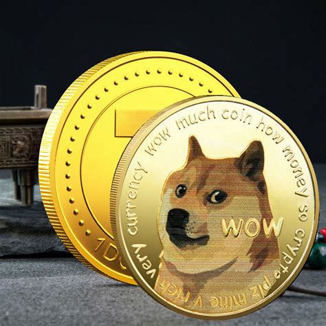 Physical Dogecoin Commermorative Coin Gold - Etsy