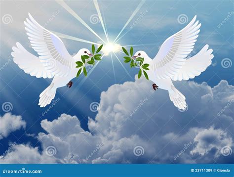 Doves Of Peace Royalty Free Stock Images Image 23711309