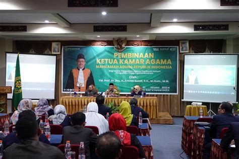 Imam Hakim Peradilan Agama Jadi Pemateri Pembinaan Teknis